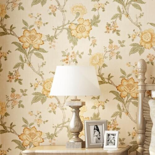 Beibehang European Luxury Vintage garden flowers Wallpaper Home decoration papel de parede Living Room Background 3D wallpaper