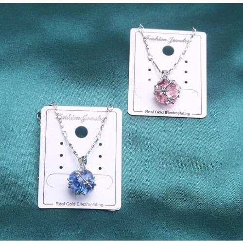 Necklace For Women Goth Pendant Vintage Jewelry Undefined Friends Chains Rhinestones Stainless Steel Chains For Women cute Big