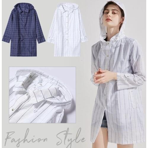 2021 Adult Fashion Small Fresh Raincoat Female Student Travel Trekking Lightweight Outdoor Rain Poncho Windbreaker Jacket Top