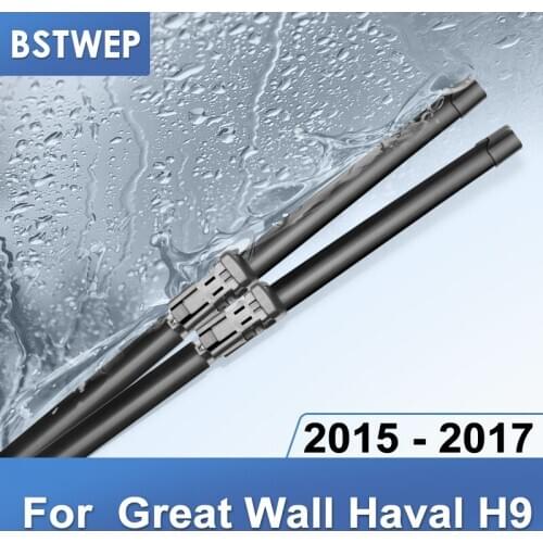 BSTWEP Wiper Blades for Great Wall Haval H9 ( Hover H9 ) Fit Push Button Arms 2015 2016 2017
