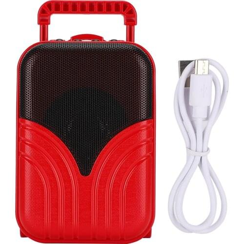 Creativity Mini Wireless Mp3 Player Bluetooth 360° Stereo Radio Luggage Case Shape Portable Plug-In Memory Card Music Player