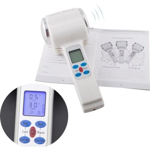 Ultrasonic Face Massager Hot Cold Hammer Facial Lifting Massage Tool Ultrasound Body Skin Tightening Wrinkle Spa Beauty Device