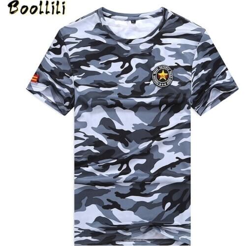 Military Camouflage Quickly Dry Mens T-shirt Big Size Plus Large 6XL 7XL 8XL Male Tshirt Summer Short Sleeves Camo Army T Shirt