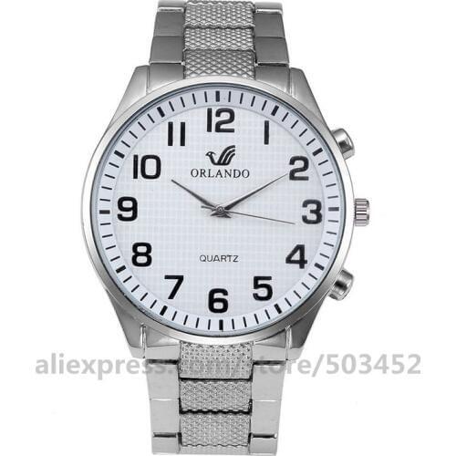 100pcs/lot ORIANDO 7096 Factory Price Alloy Wrist Watch Fashion Glitter Gentleman Watch Strap Forman Watches Hot Sells