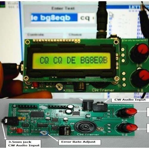 2in1: CW Trainer & Decoder * Morse Code Training Partner * Keyer Interpreter dc 9v-12v tune frequency: 600Hz- 1200Hz