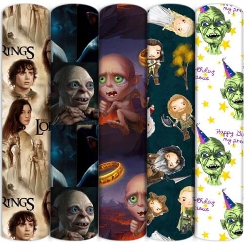 50x145cm Polyester Cotton Fabric Movies Rings Printed Cloth Fabric PatchworkTissue Sewing Quilting Fabrics Needlework,1Yc18711