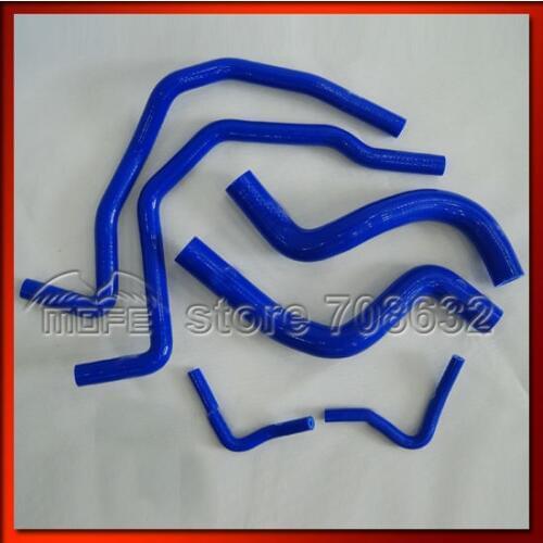 6PCS Original Logo Silicone Radiator Coolant Hose for Ford Tieera RS 1.6L 2002-2007 Blue