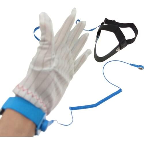 Anti-static double insurance PU high elastic line wrist strap ankle strap esd wrist strap