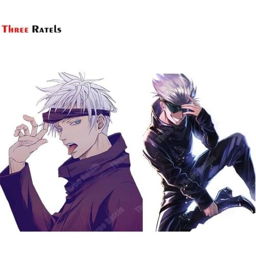 Three Ratels A992 Gojou Satoru Jujutsu Kaisen Car Stickers Windows Waterproof Decal Motorcycle Laptop Bumper Decoration