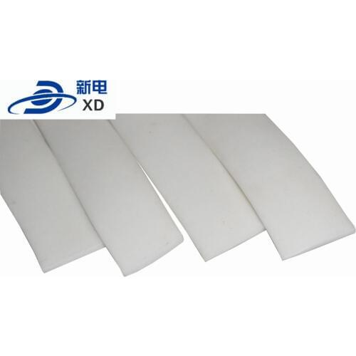 White silica foam flat rubber strip for longer service life, official dustproof and anti-collision protection strip