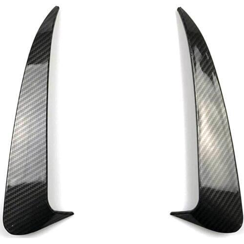 For Benz C Class W205 C43 C63 Amg Carbon Fiber Look Rear Bumper Air Vent Cover 2014-2019 2Pcs