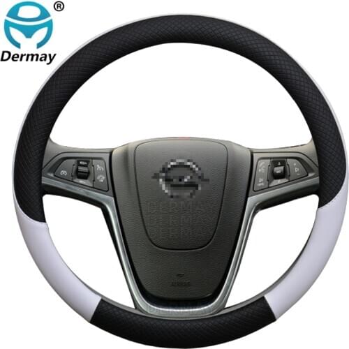 100% DERMAY Brand Car Steering Wheel Cover for Opel Astra H F G J K Optima Holden Astra Vauxhall Astra Auto interior Accessories
