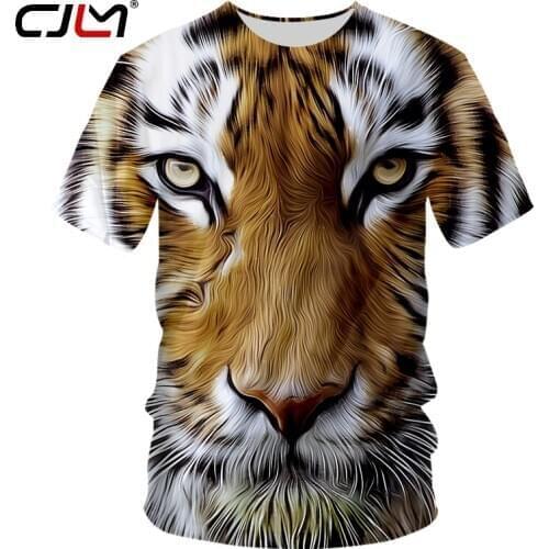 CJLM Animal tiger T-shirt Beast Shirts 3d Whole Body Printing Full body Tee Men Tshirt 2020 Cool Harajuku 7XL dropshipping