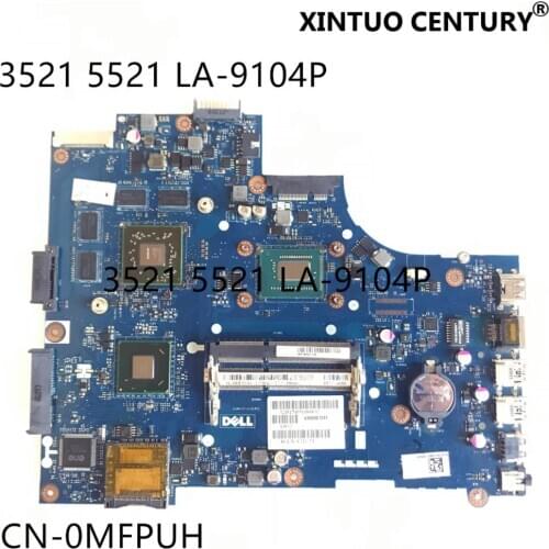 CN-0MFPVH MFPVH LA-9104P Laptop motherboard For DELL Inspiron 15 3521 5521 VAW00 W/ i3-3217U CPU HD7670M GPU 100% tested working