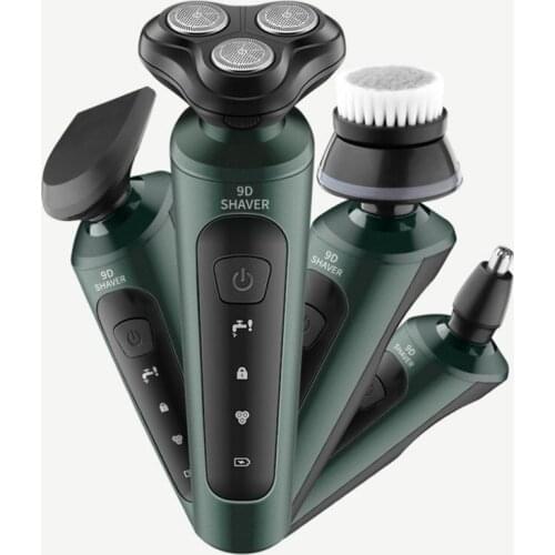 Electric Shavers for Men Waterproof Electric Trimmer Razor Wet & Dry Use Rechargeable Battery Rotary Shavers Machine shaving