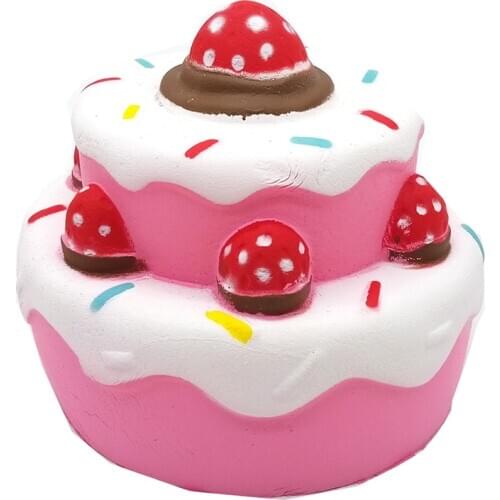 Jumbo Squishy Cute Cake Squishy Slow Rising Squeeze Toy Scented Stress Relief for Kid Fun Gift Toy Antistress Child Kid Baby Toy