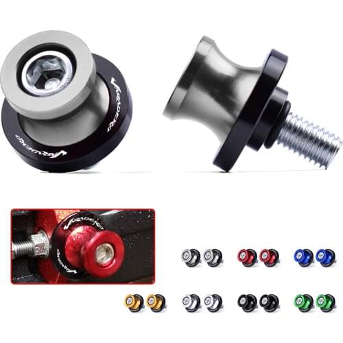 Varadero Motorbike Swingarm Spools M8 Stand Screws CNC Aluminum With Logo For HONDA XL125V XL125 XL1000 V Varadero XL1000