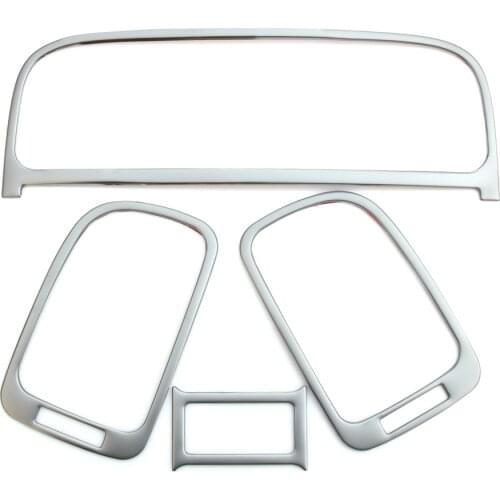 Stainless Steel Interior Upgrade Air Condition outlet decoration circle cover For Volkswagen VW POLO 2015