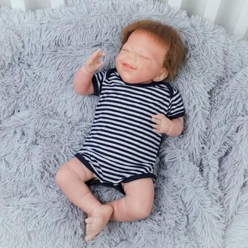45CM premie bebes Reborn Dolls Realistic newborn baby Doll soft full body silicone Boneca Doll doll Christmas Surprice
