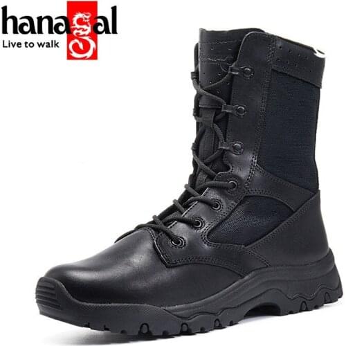 Spring Summer Top Leather Light Peacekeeping Shoes Outdoor Sport Training Combat Camping Tactical Military Hiking Boots Couple