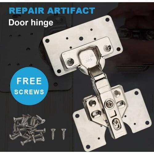Для Мебели Cabinet Hinge Repair Plate Set With Hole Stainless Steel Drawer Furniture Corner Hardware Mending Repair Accessories