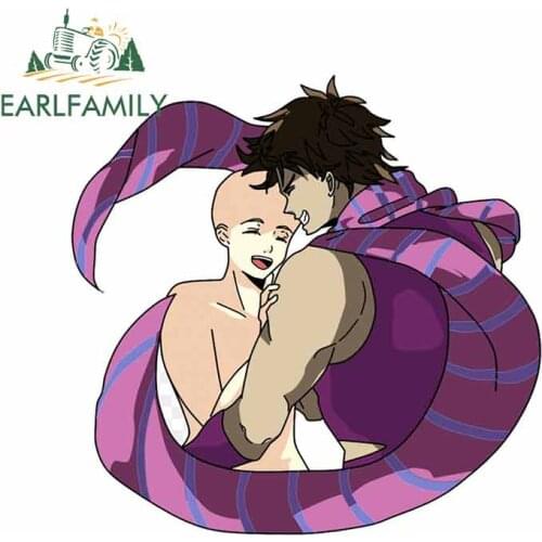 EARLFAMILY 13cm x 13cm for Jojos Bizarre Adventure Motorcycle Car Stickers DIY Waterproof Vinyl Car Wrap Bumper Vehicle Decal