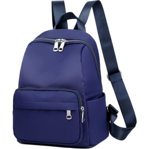 New Waterproof Nylon Women Backpack Zipper School Bags For Teenagers Girls Small Shoulder Backpack Female Multifunction Rucksack