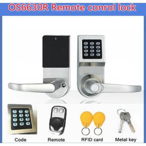 OSPON without remote control code latch bolt door lock,silver color OS6630R