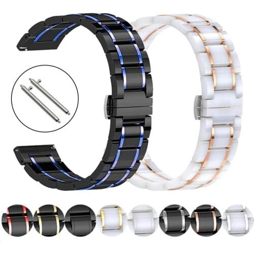 New Ceramic Smart Band For Huawei Watch GT 2 Pro Strap For Honor GS Pro / ES Huawei GT2 Pro 20mm 22mm Luxury Bracelet Watchbands