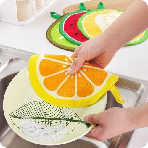 Kitchen dishcloth Towel Microfiber cloth Dish Cloth Hanging Absorbent Soft Cleaning Wiping Rags Home Kitchen Cleaning Cloths