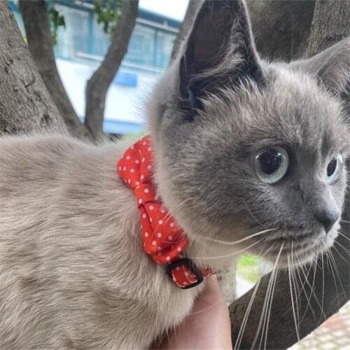 Blue Necktie Puppy Pets Neck Tie Pet Cat Dog Collar Bow Tie Adjustable Neck Strap Cat Dog Grooming Accessories
