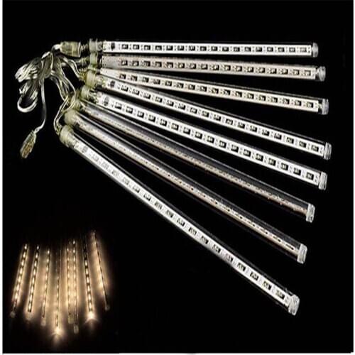 Edison2011 2018 8 Tubes/Set Snowfall LED Strip Light Christmas Light Meteor Shower Rain Tube Light String AC 100-240V for Xmas P