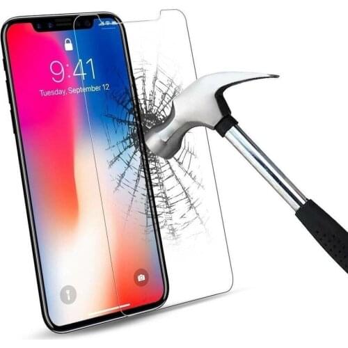 Verre Tremp Film Vitre Protection + Coque For iPhone 6 7 8 11 12 Pro Max XS XR SE