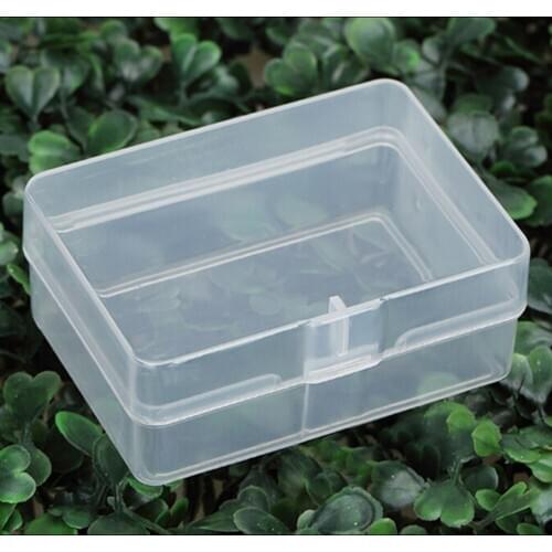 1 PCS R477 Rectangular Plastic Box Transparent Product Packaging Box Pp Metal Parts Tool Box With Cover 6.6*4.6*2.6cm
