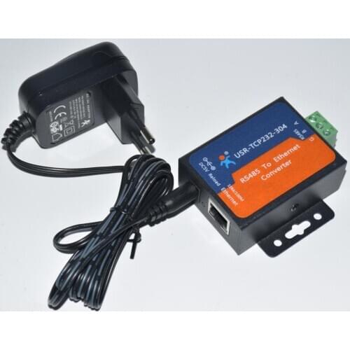 1pcs USR-TCP232-304 Serial RS485 to TCP/IP Ethernet Server Converter Module with Built-in Webpage DHCP/DNS Supported