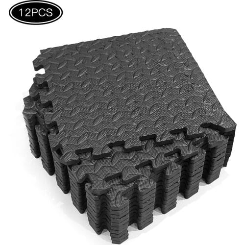 12PCS 30*30cm Protective Floor Mat Anti-slip Bubble Bowl Foam Exercise Cushion Fitness Equipment For Gym Home Yoga Mat