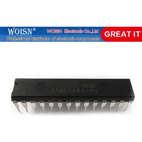 2pcs/lot ATMEGA8L-8PU ATMEGA8A-PU ATMEGA8 DIP-28 new original In Stock