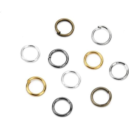 200pcs/lot 4 5 6 8 10 mm Jump Rings Silver/Gold Split Rings Connectors For Diy Jewelry Finding Making Bulk Accessories Wholesale