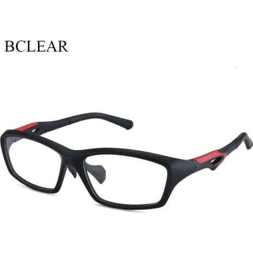 BCLEAR TR90 Glasses Frame Men Full Frames Fashion Eyewear for Sports Myopia Eyeglasses Ultra-light Anti-Slide Design 2020 New