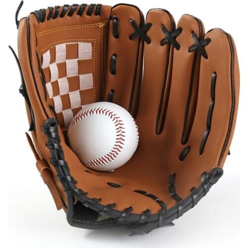 Outdoor Sports Baseball Glove Softball Practice Equipment Size 9.5/10.5/11.5/12.5 Left Hand for Adult Man Woman Training