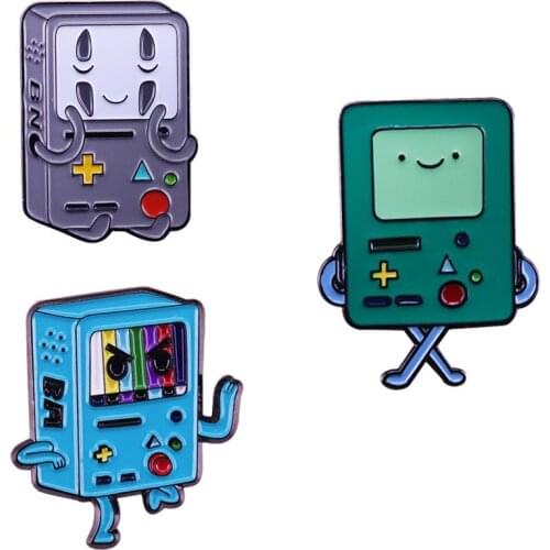 Adventure Time Inspired Pins Collection Finn Jake BMO Game Boy Beemo Cartoon Badge No Face Brooch Fashion Cute Anime Jewelry