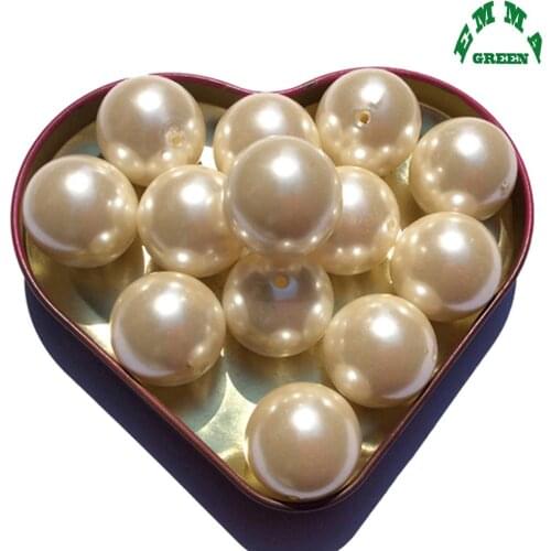 Bead For Jewelry Making Pearl Beads 4mm to 30mm Acrylic Round Beads abs Pearls Beads Jewelry Accessories A41 Ivory Pearl Bead