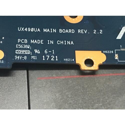 FAST SHIPPING 100% FUNCTION UX490UA PLACA MADRE FOR ASUS UX490UA MAIN BOARD. ONBOARD I7-7500U 4 GB RAM