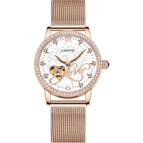 Женские золотые часы CAROTIF China At AliExpress