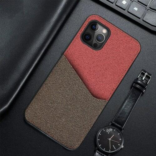 Langsidi Fabric stitch card slot Magnetic case For Iphone 12 pro max 12mini 11 pro max xr xs max 7 8 plus shockproof back cover