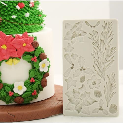 Floral styling leaves Silicone Mold Fondant Mould Cake Decorating Tools Chocolate Gumpaste Mold, Sugarcraft, Kitchen Gadgets