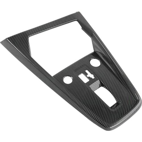 For A3L 2021 Carbon Fiber ABS Car Gear Shift Knob Panel Frame Cover Trim Car Styling