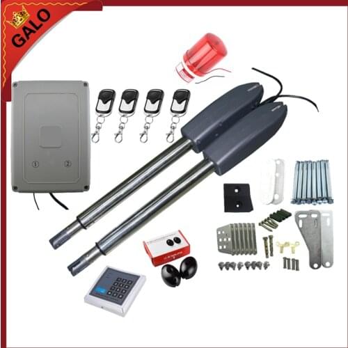 800lbs electric automatic swing gate opener motor for steel wooden gate(sensor,button,lamp,RFID keypad, gsm optional)