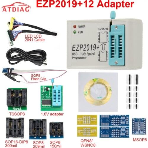 Ezp 2019 support WIN7&8 64bit NEW EZP2019 high-speed USB SPI Programmer 24 25 93 EEPROM 25 flash bios chip