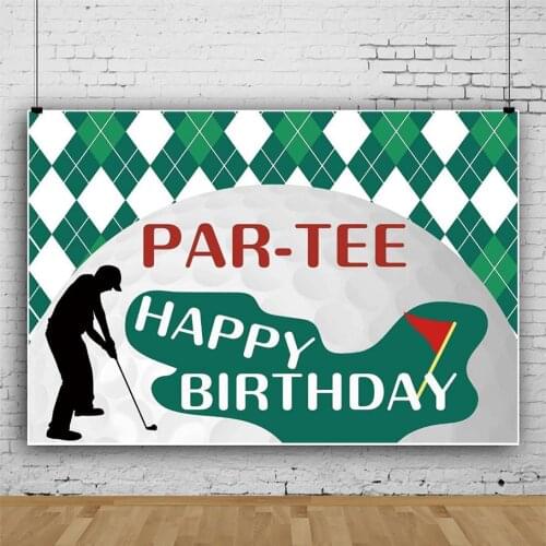 Casual Golf Sports Backdrop Boy Birthday Party Room Table Decoration Photograph Children Newborn Bath Custom Vinylene Background
